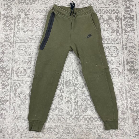Nike Sportswear Tech Fleece Green Sweatpants Joggers FB8002 Men’s Size Small - Picture 1 of 6